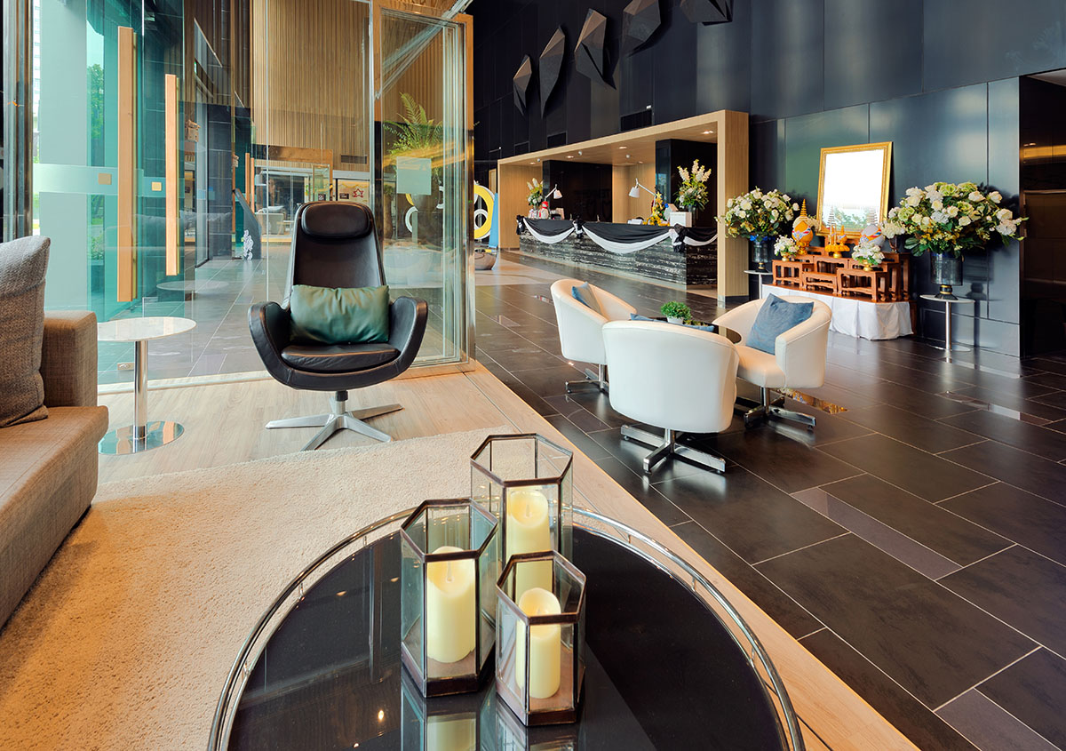 Luxury private lobby in a hotel, Entrance and reception
